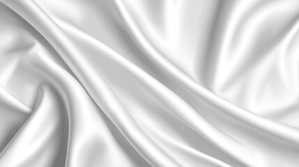 Obraz premium White cloth draped with graceful folds and soft highlights creates a gentle texture