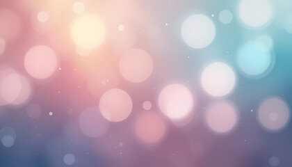 Fototapeta premium Dreamy bokeh lights with soft pastel colors create a magical and inviting atmosphere