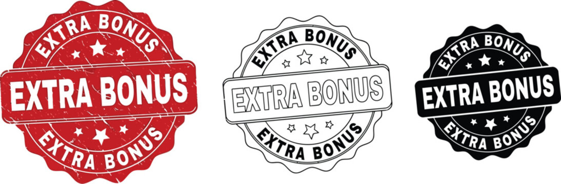 Extra bonus stamp extra bonus vector extra bonus icon extra bonus label extra bonus design bonus offer