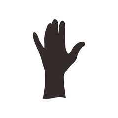 silhouette raising hands