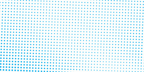 Modern dotted halftone gradient texture. Vanishing polka dot modern abstract design