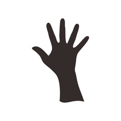 silhouette raising hands