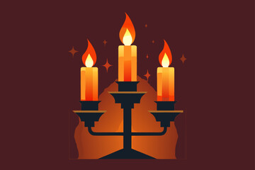Fototapeta premium Witch Potion Setup in Haunted Gothic Interior