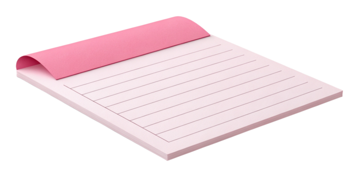 Blank Pink Sticky Note on Transparent Background – Minimal and Editable Template
Clean Pink Post-It Note – Isolated PNG for Reminders, Notes or Text Overlay