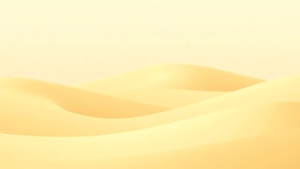 Desert landscape with rolling sand dunes and soft light