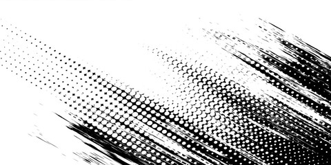 Dots halftone white and dark blue vector line color pattern gradient grunge texture background. grunge brush strokes ink paint isolated on white background. modern
