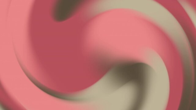 Abstrakte Wirbel-Komposition in Rosa und Grau
