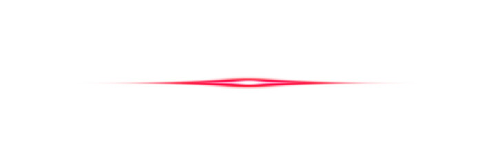 Horizontal Lens Red Flare Effects / Laser beam Effect / Transparent background PNG  © Chan_Studio