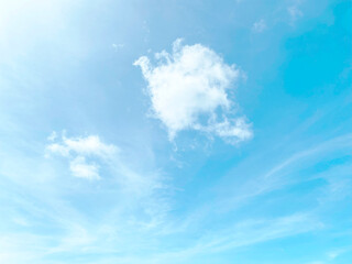 could and blue sky background