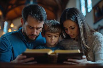 Children's and parent prayed for faith.