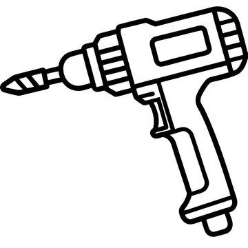 recommend clip art: Vintage Drill Tool Illustration