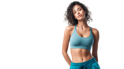 Empowering women, embracing fitness and health in stylish activewear woman