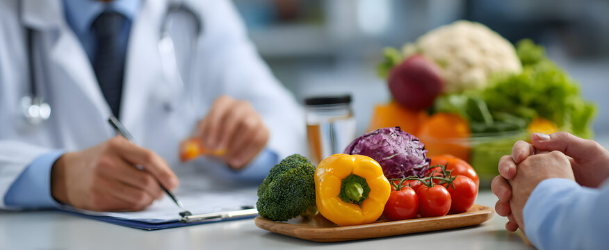 The healthcare professional providing nutritional guidance to a patient.