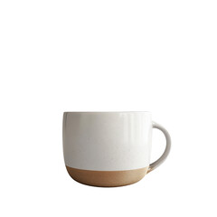 Off-white mug with terracotta base
