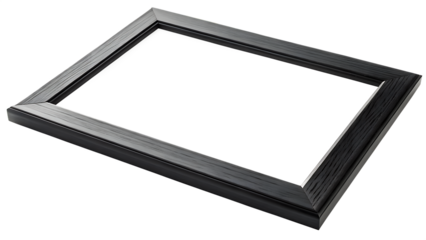 rectangular wall art frame blank canvas a sleek transparent background