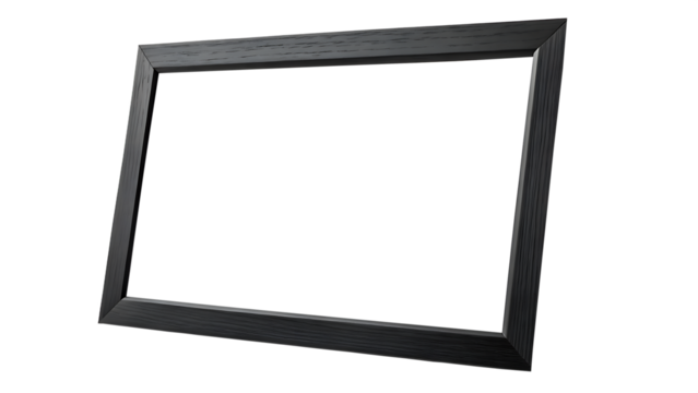 rectangular wall art frame blank canvas a sleek transparent background