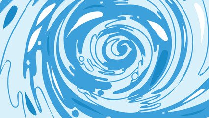 Vector background cartoon whirlpool