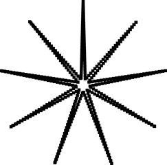 Star pixel icon. Geometric for design