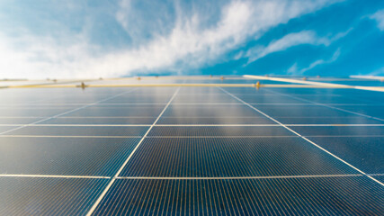 Solar power. Solar panel and sun energy. Electric from sunlight. Energy from the sun powers....
