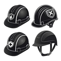 Fototapeta premium set of helmet