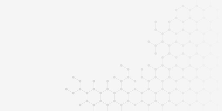 Geometric abstract background with connected line and dots. Structure molecule and communication. Scientific concept for your design. Medical, technology, science background. Vector