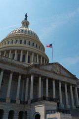 Obraz premium Capitol in Washington, DC. U.S. Capitol. Washington DC Senate and House USA building. USA government.