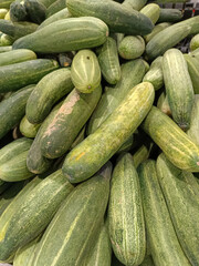 cucumbers on the market