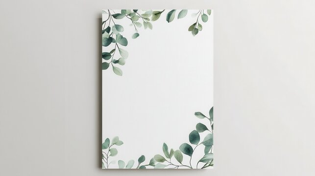 invitation template, minimalist design with sharp lines and elegant motifs