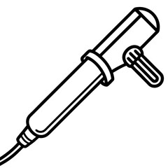 Precision Soldering Tool Vector Outline