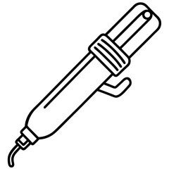 Precision Soldering Tool Vector Outline