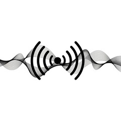 Sound Wave and Wireless Signal Icon Design