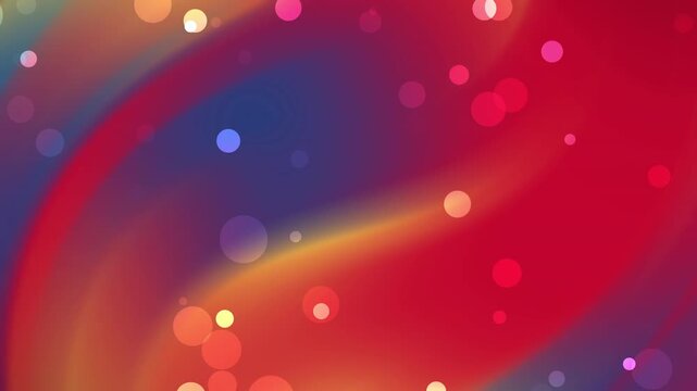 Abstrakte Farbfluid-Animation mit Bokeh-Effekt