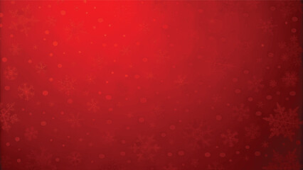 A seamless red Christmas background pattern with vintage gold snowflake and star decorations, perfect for winter holiday designs