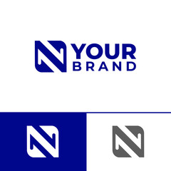 Company Logo Design Letter N Monogram