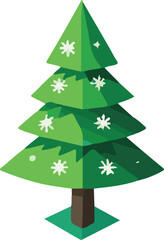 Obraz premium green christmas tree