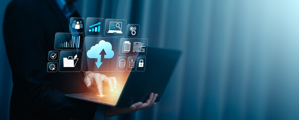 Cloud data storage management with secure document file upload, backup, digital transformation, big...