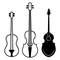 vector illustration of a violin