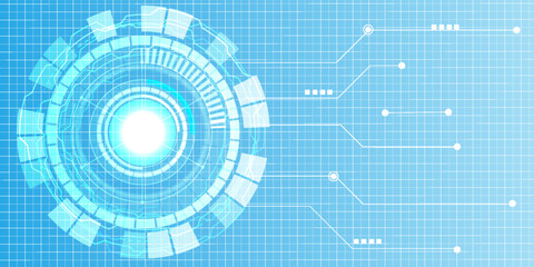 Abstract Digital background.Business growth transformation to digital and Successful financial technology.