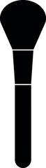 Black makeup brush silhouette icon
