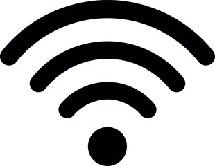 Hand drawn wi fi signal icon