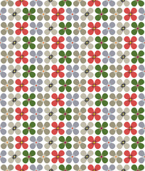 Seamless pattern of stylized flowers for textiles, websites, presentations, postcards.