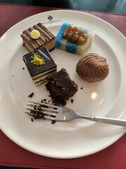 Dessert on a plate