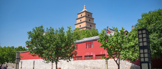  Big Wild Goose Pagoda in Xi'an China