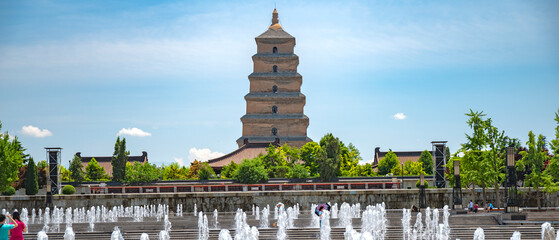  Big Wild Goose Pagoda in Xi'an China