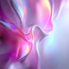  Flowing Silk in Pastel Pink and Blue Tones