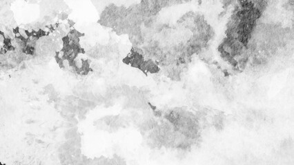 White or gray watercolor painting background, Black grey Sky with white cloud ,	