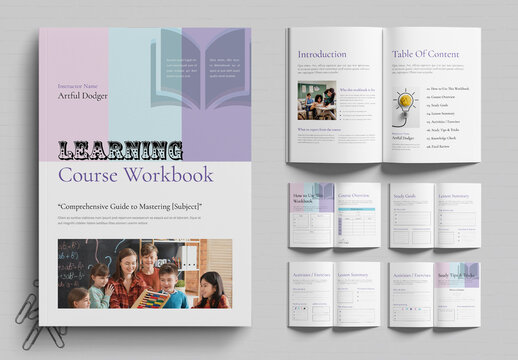 Clean Learning Workbook Design for Education