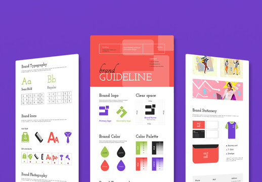 Creative Brand Identity Mood Board Template