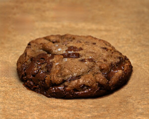 Salted Chocolate Chip Cookie on wax paper