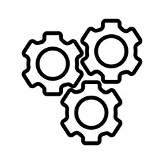 Cogwheel machine icon